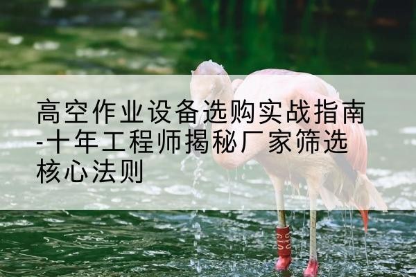 盈江剪叉式升降机厂家-高空作业设备选购实战指南-十年工程师揭秘厂家筛选核心法则